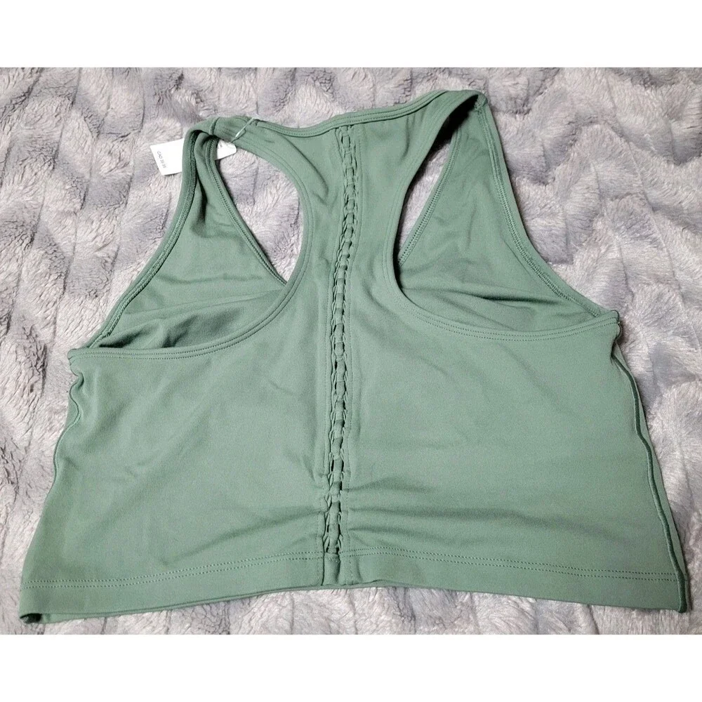 Aerie Offline Womens S Green Racer Back Lined Sports Style Bra NWT